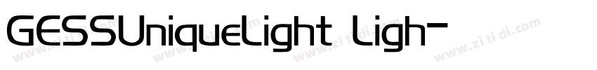 GESSUniqueLight Ligh字体转换